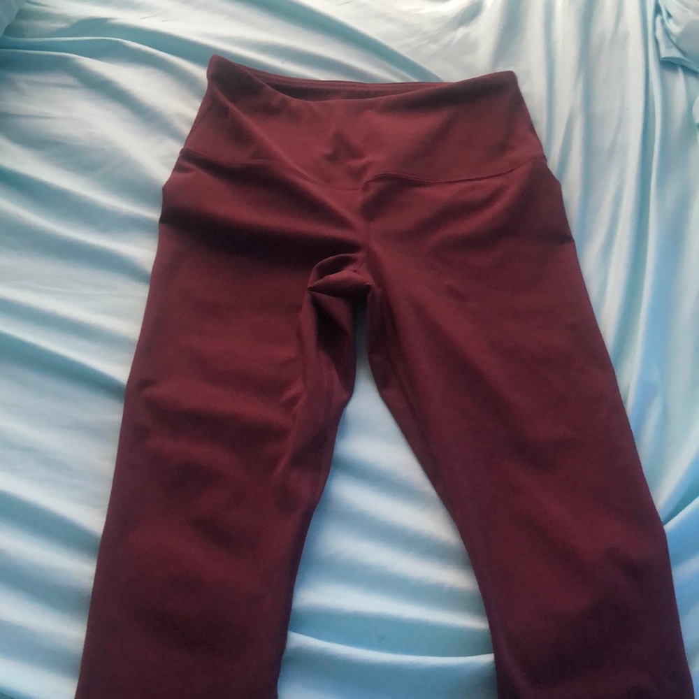 Brand new 90 degree by reflex maroon leggings!